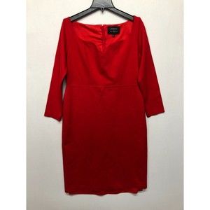 Jason Wu X ELOQUII Women Long Sleeve Sweetheart Sheath Dress Size 14 Red M104 15